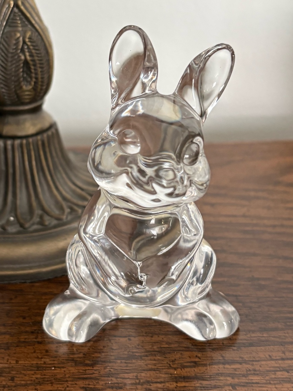 Princess House Collectible Bunny 24  Percent Lead Crystal Figurine Rabbit
